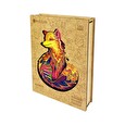 Puzzle Puzzler dřevěné, barevné - Tajemná liška