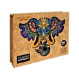 Puzzle Puzzler dřevěné, barevné - Posvátný Slon