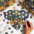 Puzzle Puzzler dřevěné, barevné - Posvátný Slon