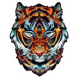 Puzzle Puzzler dřevěné, barevné - Mocný Tygr