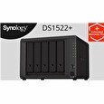 Synology DS1522+ DiskStation (2C/RyzenR1600/2,6GHz/8GBRAM/5xSATA/2xM.2/2xUSB3.0/2xeSATA/4xGBE/1xPCIe)