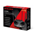 WiFi router TP-LINK MERCUSYS MR80X AX3000 dual AP/router, 3x GLAN, 1x GWAN/ 574Mbps 2,4/ 2402Mbps 5GHz