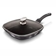 Pánev Berlingerhaus grilovací s mramorovým povrchem a poklicí 28 cm Carbon PRO Line BH-6909