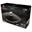 Pánev Berlingerhaus grilovací s mramorovým povrchem a poklicí 28 cm Carbon PRO Line BH-6909