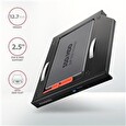Axagon RSS-CD12 rámeček pro 2.5" SSD/HDD do DVD slotu, 12.7 mm, LED, hliník
