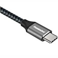PremiumCord kabel USB-C (USB 3.2 GEN 2, 5A, 100W, 20Gbit/s) bavlněný oplet, 2m
