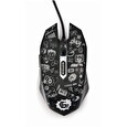 GEMBIRD myš MUS-6B-GRAFIX-01, černá s grafickým potiskem, USB