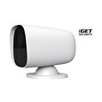 iGET SECURITY EP26 White - WiFi bateriová FullHD kamera, IP65, zvuk,samostatná a pro alarm M5-4G CZ