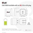 Club3D cestovní nabíječka PPS 45W GAN technologie, Dual port USB Type-C, Power Delivery(PD) 3.0 Support