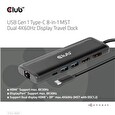 Club3D Dokovací stanice USB-C, 8-in-1 MST Dual 4K60Hz, Display Travel Dock