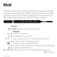 Club3D Dokovací stanice USB-C, 8-in-1 MST Dual 4K60Hz, Display Travel Dock
