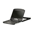 ATEN 1U Ultra Short Depth Single Rail WideScreen LCD Console (USB / VGA)