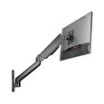 DIGITUS Nástěnný držák pro monitory s jednou plynovou pružinou, 32", max. 9 kg, černý VESA 75x100