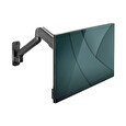 DIGITUS Nástěnný držák pro monitory s jednou plynovou pružinou, 32", max. 9 kg, černý VESA 75x100