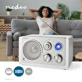Rádio Nedis RDFM5110WT bílá / stříbrná