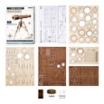 Hračka Robotime 3D dřevěné mechanické puzzle Pirátský dalekohled