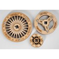 Hračka Robotime dřevěné 3D mechanické puzzle Gramofon (elektrický pohon)