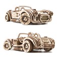 Hračka Ugears 3D dřevěné mechanické puzzle Driftující závoďák Cobra