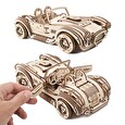 Hračka Ugears 3D dřevěné mechanické puzzle Driftující závoďák Cobra