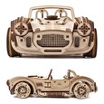 Hračka Ugears 3D dřevěné mechanické puzzle Driftující závoďák Cobra