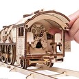 Hračka Ugears 3D dřevěné mechanické puzzle V-Express parní lokomotiva 4-6-2 s tendrem
