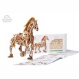 Hračka Ugears 3D dřevěné mechanické puzzle Kůň