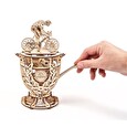 Hračka Ugears 3D dřevěné mechanické puzzle Samohybný cyklista
