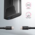 Axagon EEM2-GTS, USB-C 3.2 Gen 2 - M.2 NVMe SSD kovový THIN box, bezšroubkový
