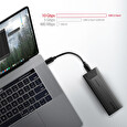 Axagon EEM2-GTS, USB-C 3.2 Gen 2 - M.2 NVMe SSD kovový THIN box, bezšroubkový