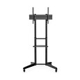 DIGITUS pojízdný televizní vozík s policí pro monitor 37-70" s náklonem , černý , max 50 kg VESA: 100x100, 200x100, 200x200, 300