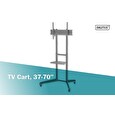DIGITUS pojízdný televizní vozík s policí pro monitor 37-70" s náklonem , černý , max 50 kg VESA: 100x100, 200x100, 200x200, 300