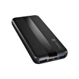 NATEC powerbanka TREVI SLIM Q 10000 mAh 2X USB QC3.0 + 1X PD, černá