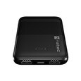 NATEC powerbanka TREVI COMPACT 5000 mA 2X USB-A + 1X USB-C, černá
