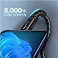 Axagon BUCM-AM20AB, HQ kabel USB-C <-> USB-A, 2m, USB 2.0, 3A, ALU, oplet, černý