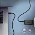Axagon BUCM-CM20AB, HQ kabel USB-C <-> USB-C, 2m, USB 2.0, PD 60W 3A, ALU, oplet, černý