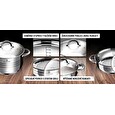 Sada nádobí Blaumann nerez 12 ks Gourmet Line nerez pánev BL-3165