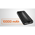 NATEC powerbanka TREVI SLIM 10000 mAh 2X USB-A + 1X USB-C, černá