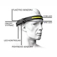 LED čelovka Cattara STRIP SENSOR 350lm nabíjecí