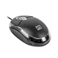 Natec optická myš VIREO 2/1000 DPI/Kancelářská/Optická/1 000 DPI/Drátová USB/Černá