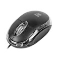 Natec optická myš VIREO 2/1000 DPI/Kancelářská/Optická/1 000 DPI/Drátová USB/Černá