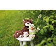 Hračka Nici plyš Medvěd hnědý ležící, 20 cm (eco-green)