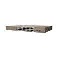 Tenda TEG1126P-24-410W PoE AT Gigabit switch 24x 1Gb/s PoE 802.3af/at + 2x SFP,PoE+ 370W, Rackmount