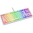 Endorfy herní klávesnice Thock TKL OWH Pudd.Kailh BL RGB /USB/ blue sw. / drátová / mechanická / US layout / bílá RGB