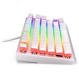 Endorfy herní klávesnice Thock TKL OWH Pudd.Kailh RD RGB /USB/ red sw. / drátová / mechanická / US layout / bílá RGB