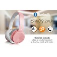 Bluetooth sluchátka ALIGATOR AH02, rosegold
