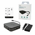 I-TEC Thunderbolt 3 Travel Dock Dual 4K Display with Power Delivery 60W + i-tec Universal Charger 77