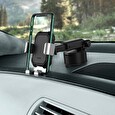 Baseus SUYL-TK0S Gravity Car Mount Dashboard Windshield Phone Bracket Holder Silver