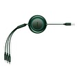 Baseus CAMJ010006 Bright Mirror Kabel 3v1 MicroUSB/USBC/Lightning 3,5A 1.1m Green
