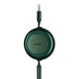Baseus CAMJ010006 Bright Mirror Kabel 3v1 MicroUSB/USBC/Lightning 3,5A 1.1m Green