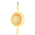 Baseus CAMJ010011 Bright Mirror Kabel 3v1 MicroUSB/USBC/Lightning 3,5A 1.1m Yellow